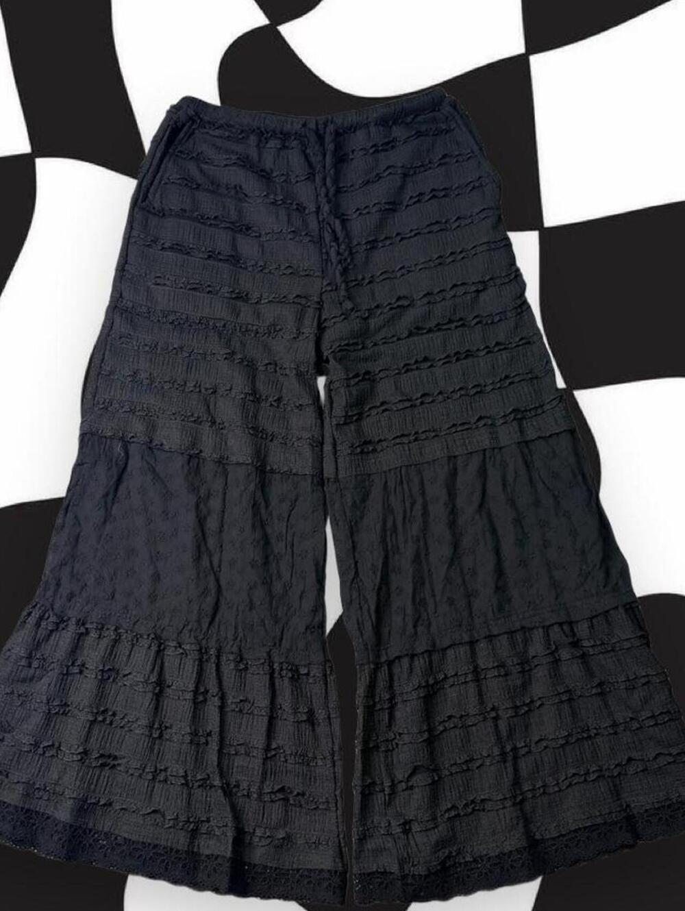 POL Ruffled Wideleg Pants